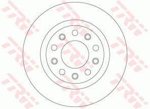 TRW DF8070 - Brzdový kotúč -