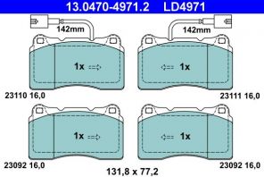 ATE 13.0470-4971.2 - Brzdové platničky -