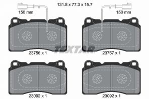 Textar 2375601 - Brzdové platničky -