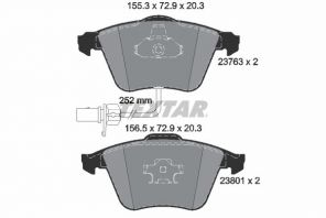 Textar 2376381 - Brzdové platničky -