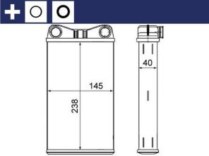 Mahle AH 7 000S - Výmenník tepla vnútorného kúrenia