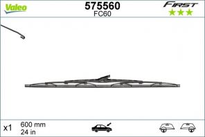 Valeo 575560 - Stieracia lišta -