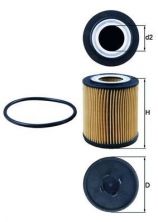 Knecht OX 182D - Olejový filter -