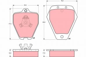 TRW GDB1323 - Brzdové platničky -