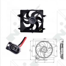 NRF 47019 - Ventilátor motora -