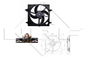 NRF 47259 - Ventilátor motora -