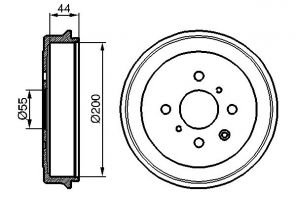 Bosch 0 986 477 148 - Brzdový bubon -