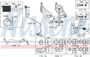 Nissens 9300910 - Montážna sada turbodúchadla -
