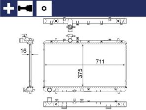 Mahle CR 1314 000S - Chladič vody -