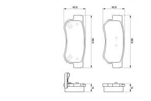 Bosch 0 986 424 728 - Brzdové platničky -
