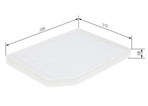 Bosch 1 987 432 027 - Peľový filter