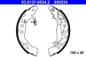 ATE 03.0137-0534.2 - Brzdové čeľuste -