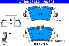 ATE 13.0460-2604.2 - Brzdové platničky -
