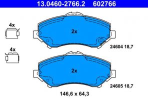 ATE 13.0460-2766.2 - Brzdové platničky -