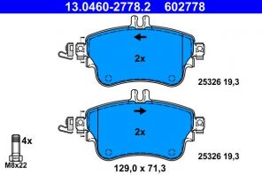 ATE 13.0460-2778.2 - Brzdové platničky -