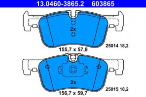 ATE 13.0460-3865.2 - Brzdové platničky -