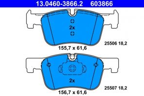 ATE 13.0460-3866.2 - Brzdové platničky -