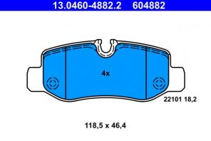 ATE 13.0460-4882.2 - Brzdové platničky -