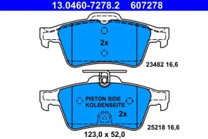 ATE 13.0460-7278.2 - Brzdové platničky -