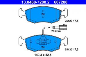 ATE 13.0460-7288.2 - Brzdové platničky -