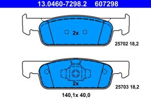 ATE 13.0460-7298.2 - Brzdové platničky -