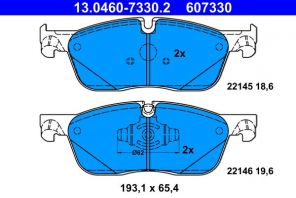 ATE 13.0460-7330.2 - Brzdové platničky -