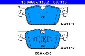 ATE 13.0460-7338.2 - Brzdové platničky -