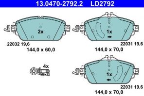 ATE 13.0470-2792.2 - Brzdové platničky -