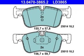 ATE 13.0470-3865.2 - Brzdové platničky -