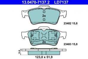 ATE 13.0470-7137.2 - Brzdové platničky -