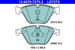 ATE 13.0470-7275.2 - Brzdové platničky -