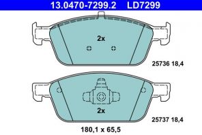 ATE 13.0470-7299.2 - Brzdové platničky -
