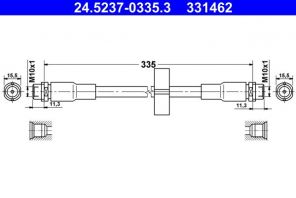 ATE 24.5237-0335.3 - Brzdová hadica -