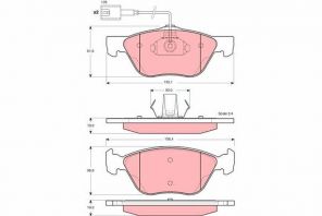 TRW GDB1362 - Brzdové platničky -