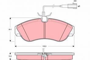 TRW GDB1426 - Brzdové platničky -
