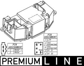 Mahle ABR 56 000P - Regulátor vnútorného ventilátora