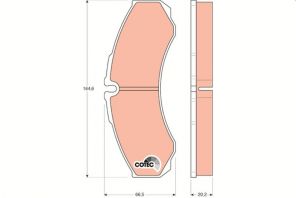 TRW GDB1345 - Brzdové platničky -