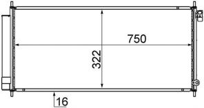 Mahle AC 717 000S - Kondenzátor