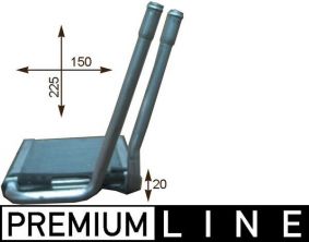 Mahle AH 202 000P - Výmenník tepla vnútorného kúrenia