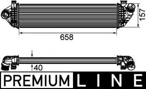 Mahle CI 198 000P - Chladič plniaceho vzduchu