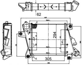 Mahle CI 508 000S - Chladič plniaceho vzduchu