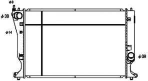 Mahle CR 1080 000S - Chladič vody -