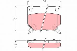 TRW GDB1007 - Brzdové platničky -