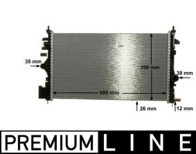 Mahle CR 1102 000P - Chladič vody -