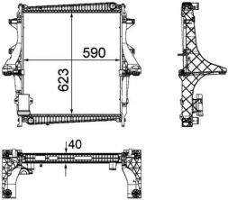 Mahle CR 1172 000P - Chladič vody -