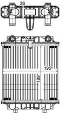 Mahle CR 1202 000P - Chladič vody -