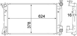 Mahle CR 1529 000S - Chladič vody -