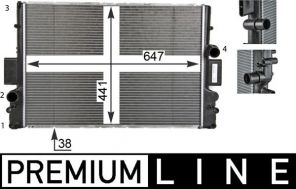 Mahle CR 1551 000P - Chladič vody -