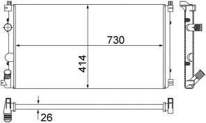 Mahle CR 1683 000S - Chladič vody -