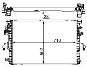 Mahle CR 1792 000S - Chladič vody -